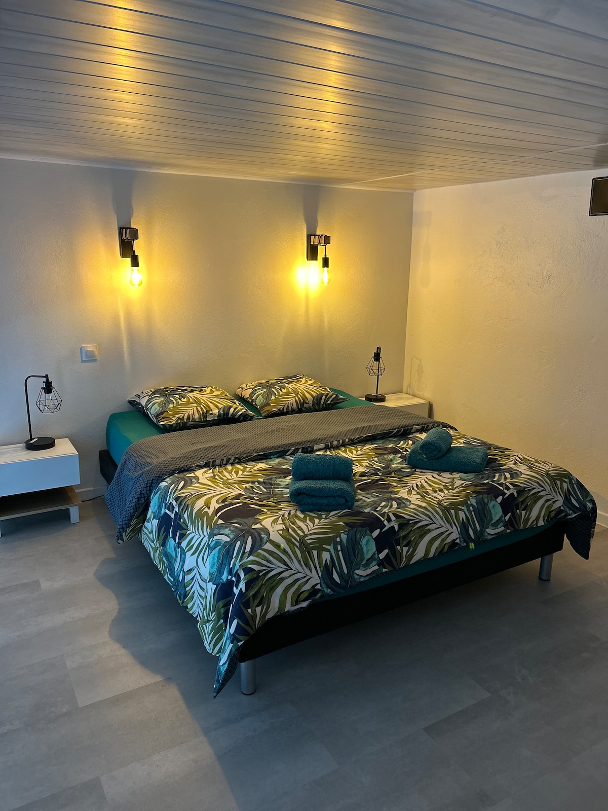 Chambre avec lit queen size